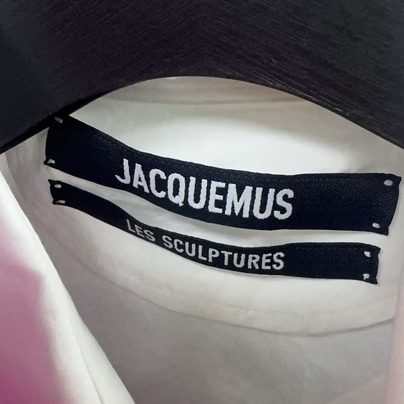 🚩steal Authentic Jacquemus White Shirt with Black Horse Design - Picture 3 of 6